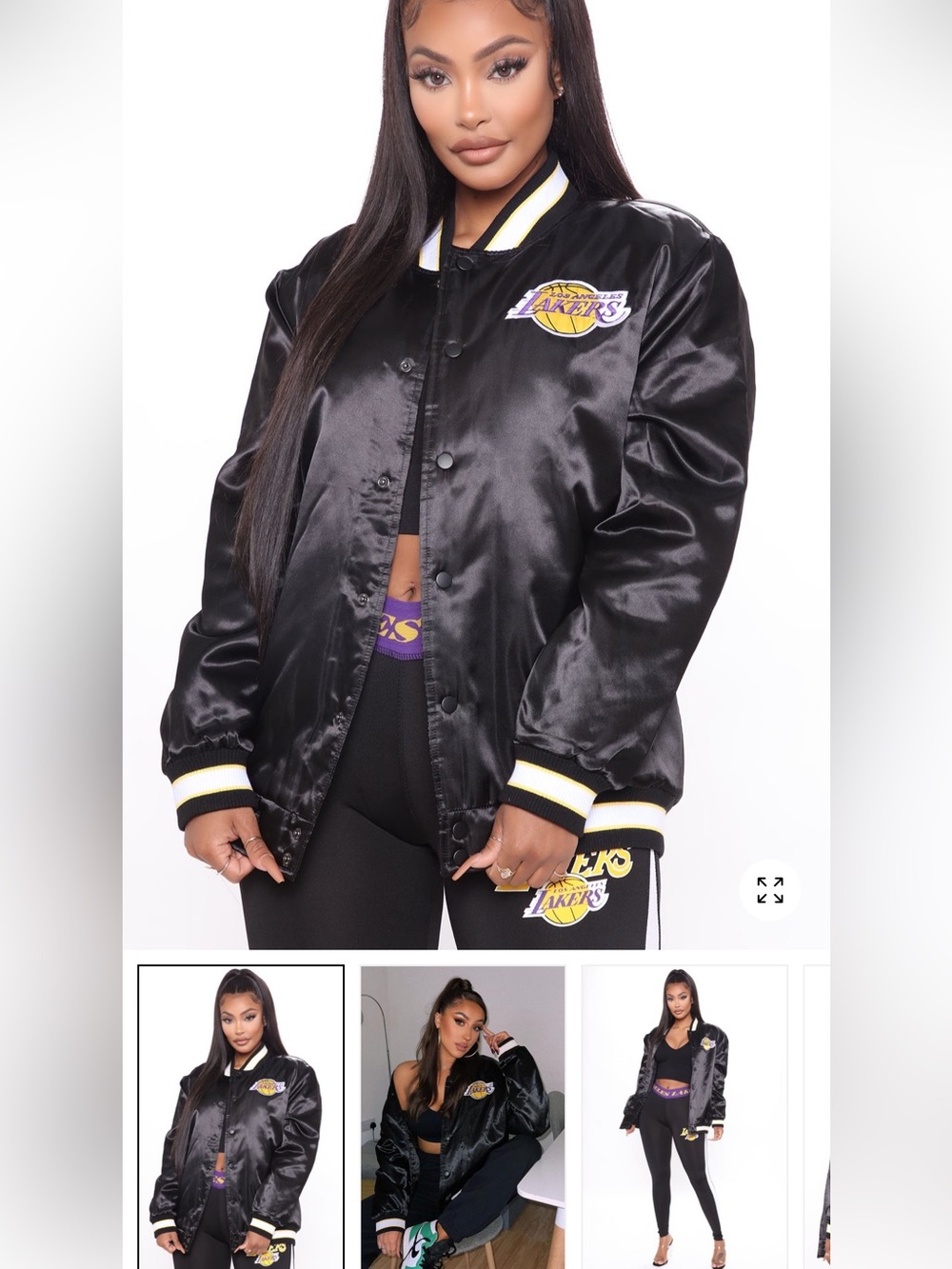 2/90$🔥NBA Black Varsity Jacket with Lakers Logo